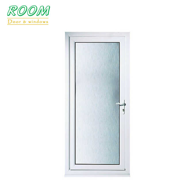 Upvc toilet bathroom tempered glass door