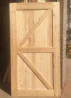 stained finished knotty  chinese ash wood interior door